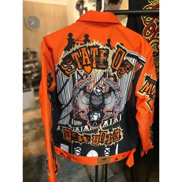 NWT SZ L - Watson NYC Jacket, Orange - Picture 2 of 4